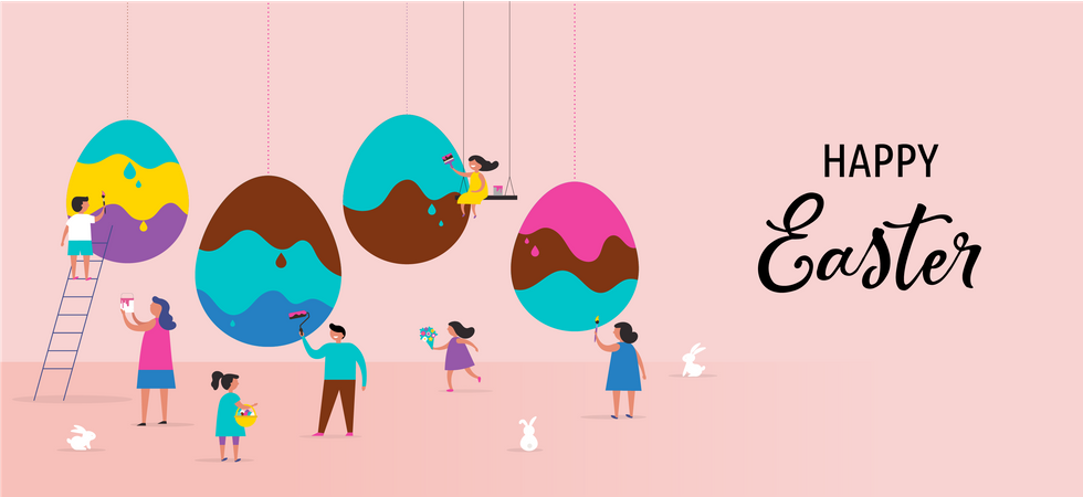 Happy Easter  Illustration