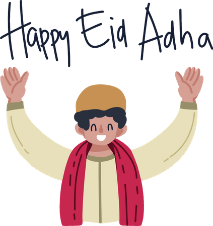 Happy Eid Adha  Illustration