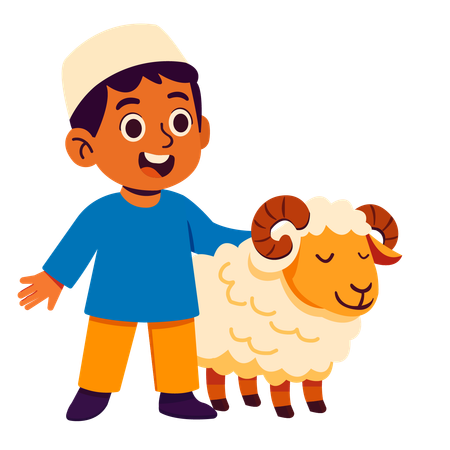 Happy eid al adha  Illustration