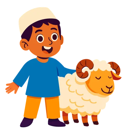 Happy eid al adha  Illustration