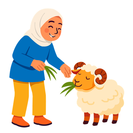 Happy eid al adha  Illustration