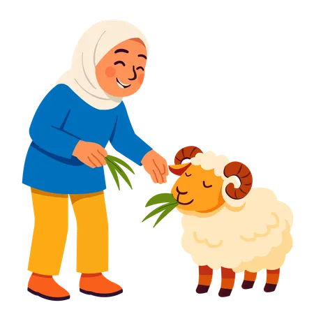 Happy eid al adha  Illustration