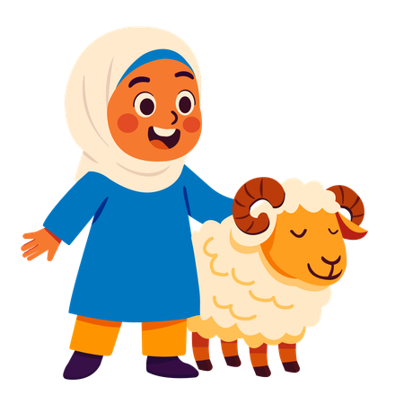 Happy eid al adha  Illustration
