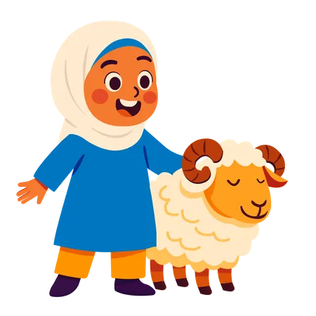 Happy eid al adha  Illustration