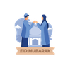 illustration for happy eid al fitr