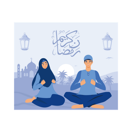 Happy Eid al-fitr  Illustration