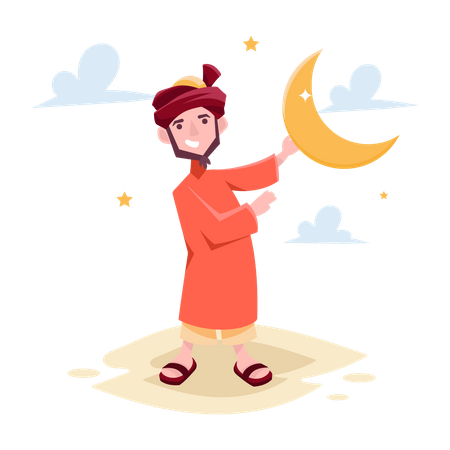 Happy Eid  Illustration