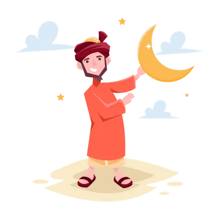 Happy Eid  Illustration