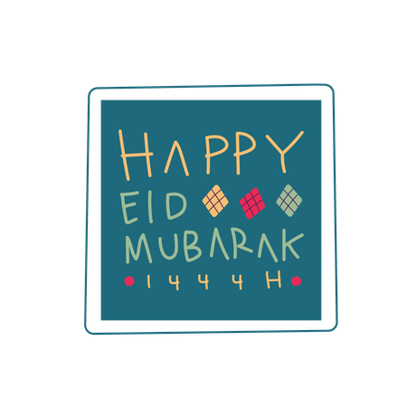 Happy Eid Mubarak  Illustration