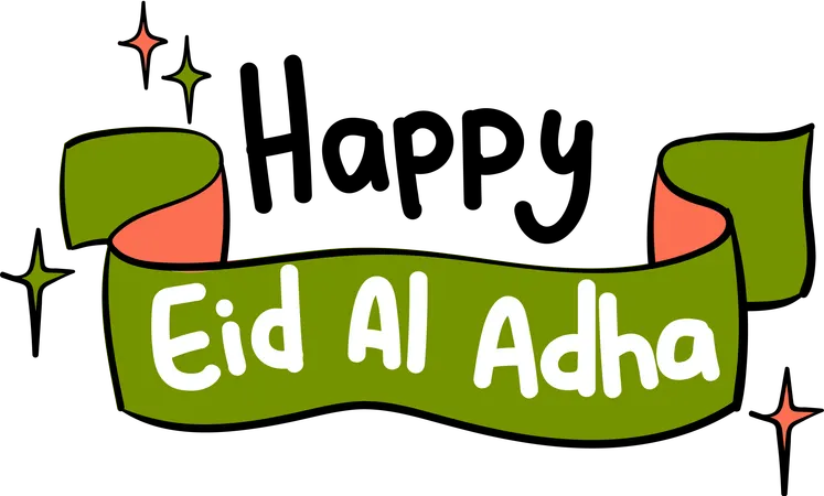 Happy eid mubarak  Illustration