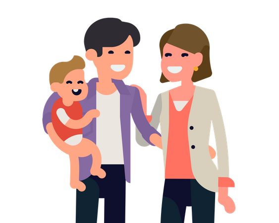 Happy family Illustration
