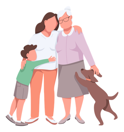 Happy family  Illustration