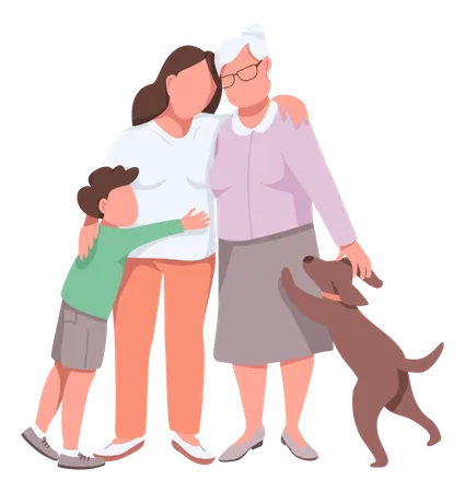 Happy family  Illustration