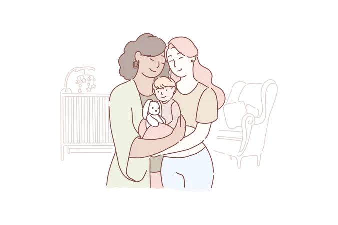 Happy family  Illustration