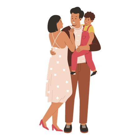 Happy family  Illustration