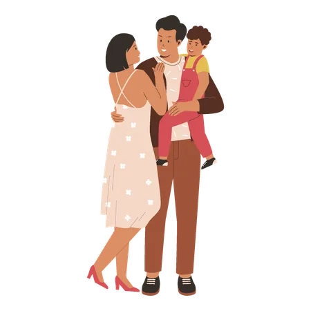 Happy family  Illustration