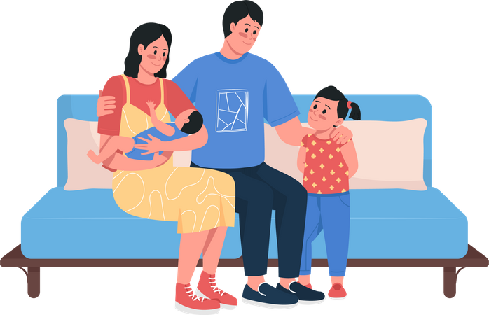 Happy family  Illustration