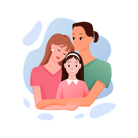 Happy Family  Illustration