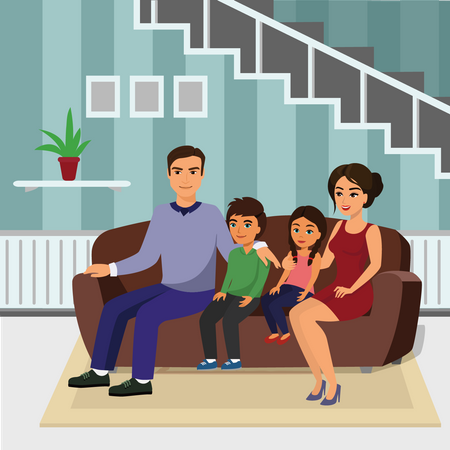 Happy family  Illustration