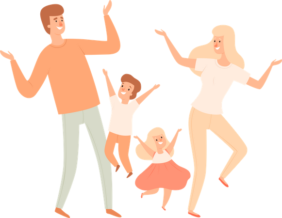 Happy family  Illustration