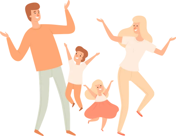 Happy family  Illustration