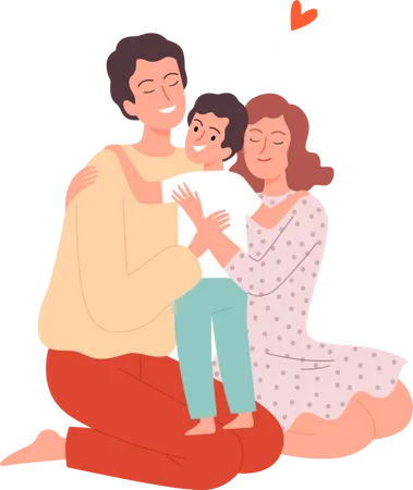 Happy family  Illustration