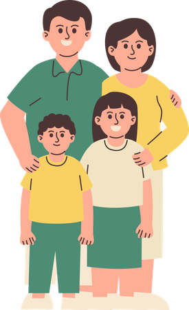 Happy Family  Illustration