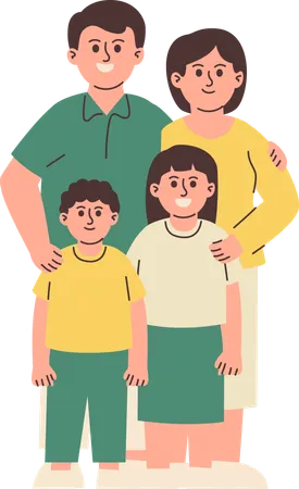Happy Family  Illustration