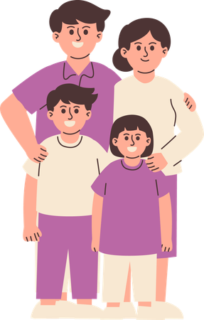 Happy Family  Illustration