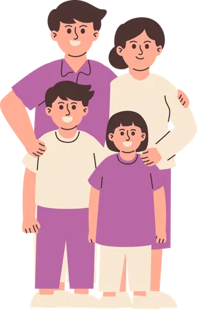 Happy Family  Illustration