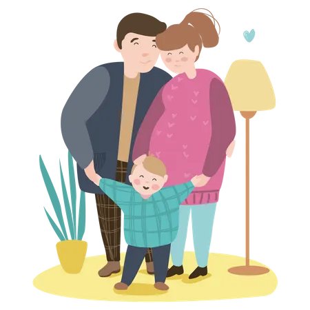 Happy family  Illustration