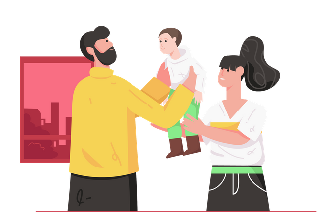 Happy family  Illustration