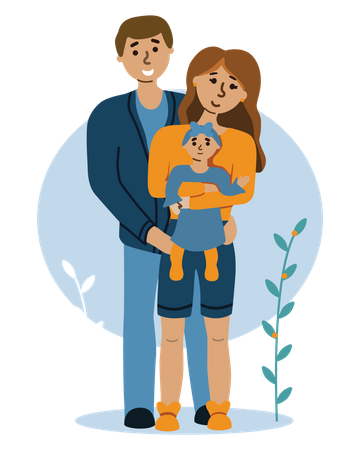 Happy family  Illustration