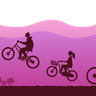family ride bicycle illustration svg