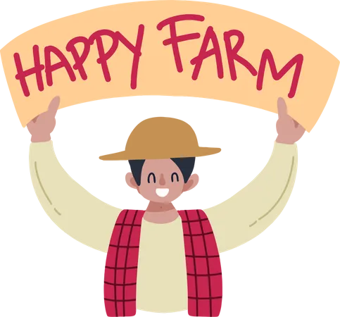 Farmer Vector Illustration Illustration