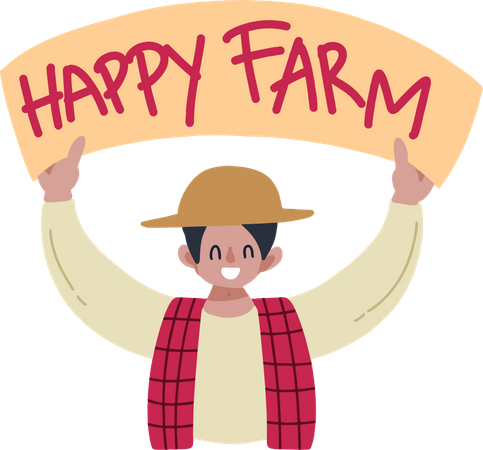 Happy Farm  Illustration