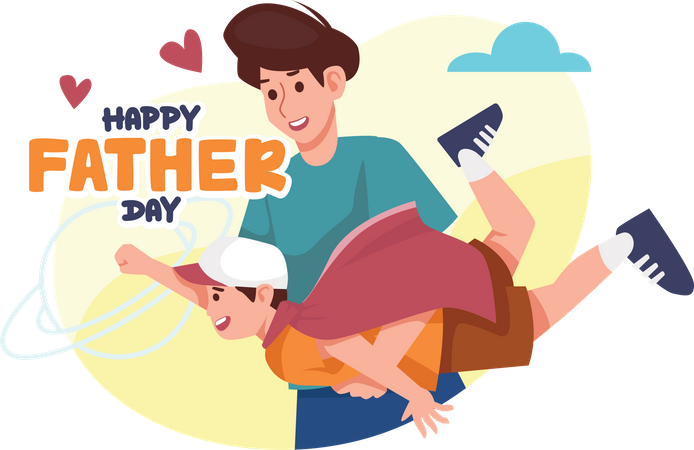 Happy father day Illustration