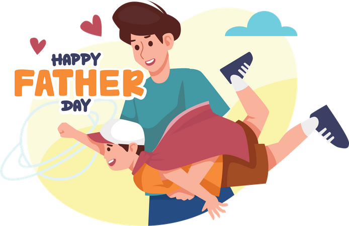 Happy father day  Illustration