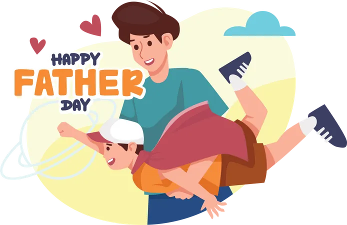 Happy father day  Illustration