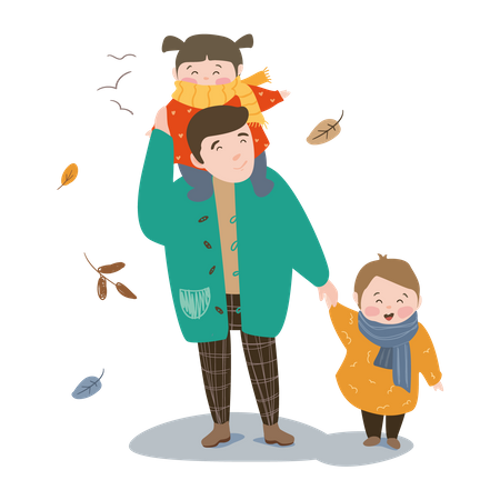 Happy Fathers day Illustration