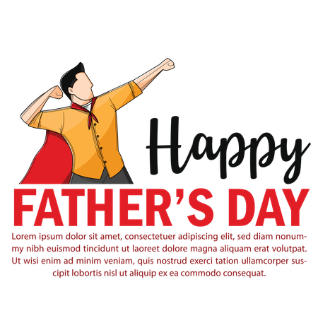 Happy Father's day celebration  Illustration