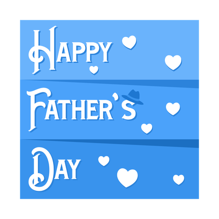 Happy Father's Day greeting  Illustration