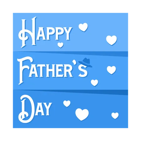 Happy Father's Day greeting  Illustration