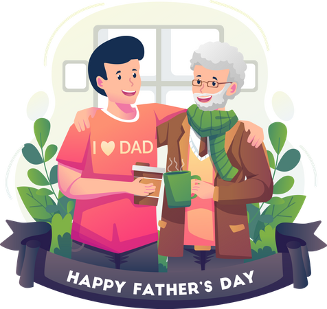 Happy Father's Day  Illustration