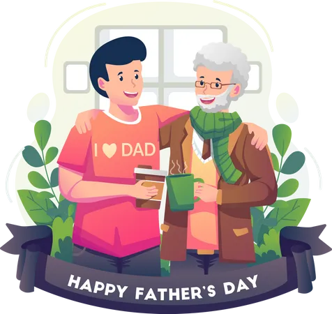 Happy Father's Day  Illustration