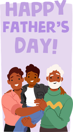 Happy Father's Day  Illustration