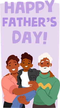 Happy Father's Day  Illustration