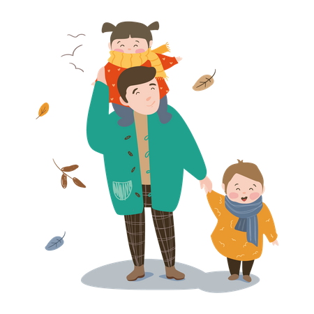 Happy Fathers day  Illustration