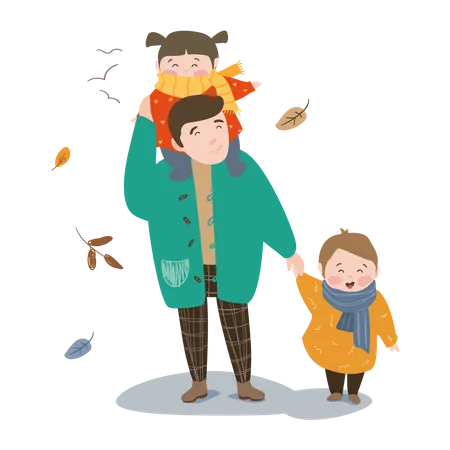 Happy Fathers day  Illustration