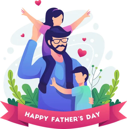 Happy father's day  Illustration